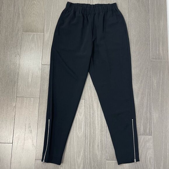 Everlane The Japanese GoWeave Zip Track Pant Black Pull On High Rise Minimalist - Picture 5 of 16